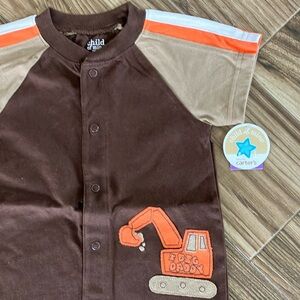 Brown Excavator Baby Boy Bodysuit by Carters